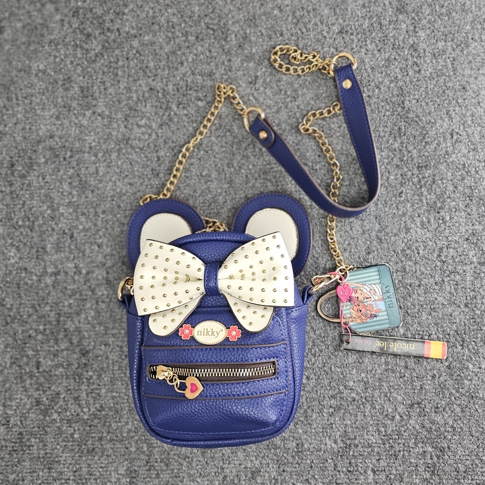 RARE FIND: Navy Blue-  Nikky USA Mini Crossbody Bag.